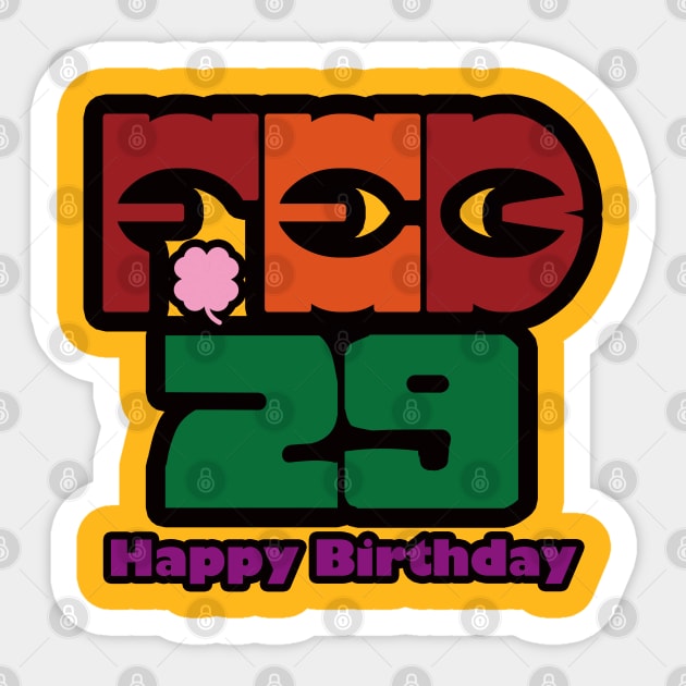 February 29 Birthday Sticker by EunsooLee